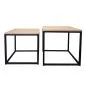 Stolik kawowy 2w1 CUBE dąb craft/czarny metalowy I sklep meblowy MIRAT. styl LOFT