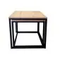 Stolik kawowy 2w1 CUBE dąb craft/czarny metalowy I sklep meblowy MIRAT. styl LOFT