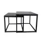 Stolik kawowy 2w1 CUBE marmur czarny kwadratowy I sklep meblowy MIRAT. styl LOFT