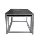 Stolik kawowy 2w1 CUBE marmur czarny/srebrny loftowy I sklep meblowy MIRAT. styl LOFT