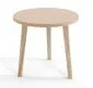 Stolik LEBEL 60x60 macchiato na drewnianych nogach | MIRAT. w stylu SKANDYNAWSKI kolekcja LEBEL