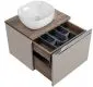 Szafka pod umywalkę nablatową SANTA FE TAUPE 80 szara krzemowa COMAD | MIRAT. styl LOFT kolekcja SANTA FE TAUPE