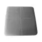 Taboret MAESTRO LOW MG VELVET szary na metalowych nogach | MIRAT. w stylu kolekcja