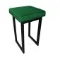 Taboret MAESTRO MG VELVET zielony na metalowych nogach | MIRAT. w stylu  kolekcja