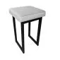 Taboret MAESTRO MG VELVET jasno szary na metalowych nogach | MIRAT. w stylu  kolekcja