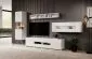 Szafka RTV TOLEDO 2D4S 208 biała połysk HELVETIA | MIRAT. w stylu GLAMOUR kolekcja