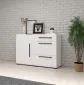 Komoda TULSA 1D3S 120 biała połysk I sklep meblowy MIRAT. styl GLAMOUR kolekcja TULSA