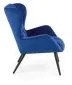 Fotel uszak TYRION VELVET granatowy do salonu | MIRAT. w stylu LOFT kolekcja