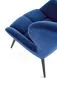 Fotel uszak TYRION VELVET granatowy do salonu | MIRAT. w stylu LOFT kolekcja