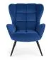 Fotel uszak TYRION VELVET granatowy do salonu | MIRAT. w stylu LOFT kolekcja