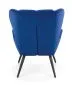 Fotel uszak TYRION VELVET granatowy do salonu | MIRAT. w stylu LOFT kolekcja
