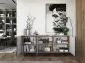 Komoda NILA 3D 168 dąb wotan/czarna mat w stylu loft | MIRAT. styl LOFT kolekcja NILA