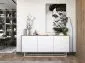 Komoda NILA 3D 168 dąb wotan/biała mat w stylu loft | MIRAT. styl LOFT kolekcja NILA