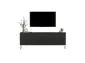 Szafka RTV TAL 150 czarna mat MEBLE LINDNER | MIRAT. w stylu GLAMOUR, LOFT kolekcja TAL