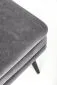 Ławka VELVA VELVET szara z pojemnikiem w stylu loft | MIRAT. styl LOFT