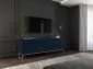 Szafka RTV TAL 150 granatowa mat MEBLE LINDNER | MIRAT. w stylu GLAMOUR, LOFT kolekcja TAL