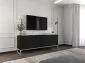Szafka RTV TAL 150 czarna mat MEBLE LINDNER | MIRAT. w stylu GLAMOUR, LOFT kolekcja TAL