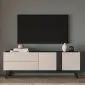 Szafka RTV FRESHION 05 1D2S 160 kaszmirowa/czarna I sklep meblowy MIRAT.  kolekcja FRESHION