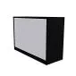 Szafka biurowa przesuwna EASY SPACE CABINET S 1.5-OH 120cm czarna zamykana I sklep meblowy MIRAT.