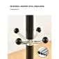 Wieszak W175 czarny marmur stojący I sklep meblowy MIRAT. styl LOFT