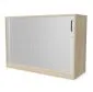 Szafka biurowa żaluzjowa EASY SPACE CABINET HRT 2-OH 120cm akacjowa zamykana I sklep meblowy MIRAT.