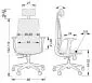 Fotel biurowy ZN-807-B czarny ergonomiczny do biurka | MIRAT.