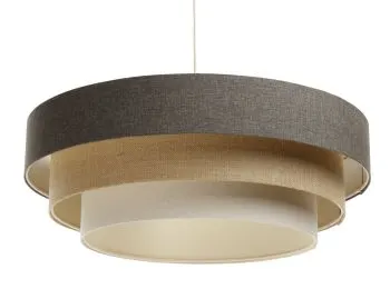 Lampa wisząca ERUTAN TRIPLE szara/beżowa/kremowa