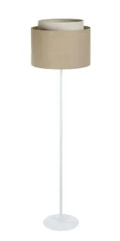 Lampa stojąca ASU I beżowa/biała