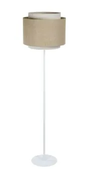 Lampa stojąca ASU II beżowa/biała