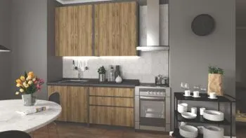 Zestaw mebli kuchennych IDEA 180 antracyt/dąb craft