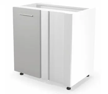 Szafka kuchenna narożna 100(80) VENTO DN-100/82 jasnoszary połysk