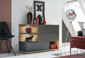 Komoda SILK 120 antracyt