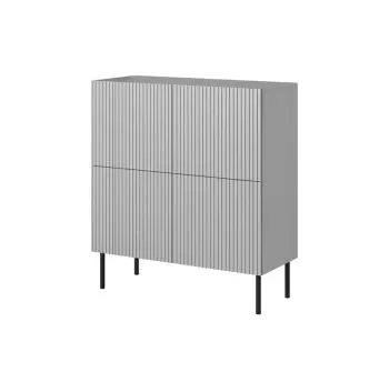Komoda ASENSIO KM-2 100 cm jasnoszara