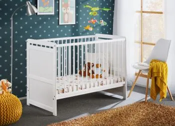 Łóżeczko dziecięce TYMEK 120x60 biały mat