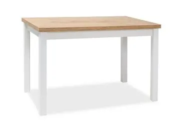 Stół ADAM 100x60 dąb lancelot/biały mat