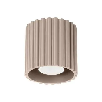 Plafon AURA 1 taupe GU10 ryflowany