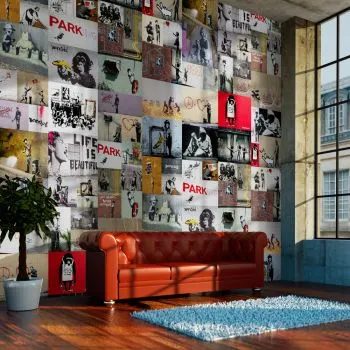 Fototapeta - Banksy - kolaż