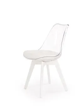 Krzesło K245 białe/transparentne