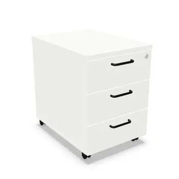Kontenerek biurowy EASY SPACE MOB 43cm biały mobilny