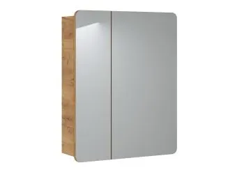 Szafka łazienkowa ARUBA 841 60 cm dąb z lustrem