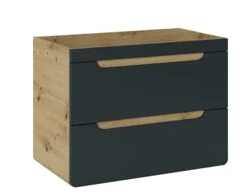 Szafka pod umywalkę ARUBA COSMOS 821 80 cm grafit/dąb