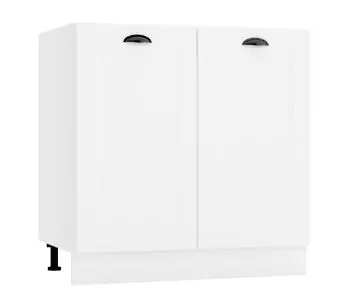 Szafka pod zlew 80 ADELE D80ZL biała mat