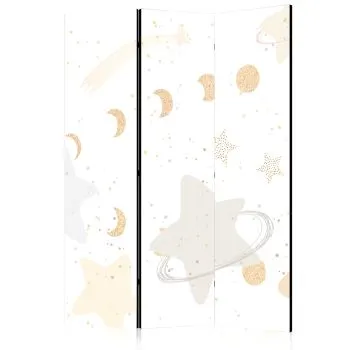 Parawan jednostronny Dla dzieci 135x172 cm 3-częściowy biały