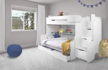 Łóżko wielofunkcyjne CISA 200x120 białe 