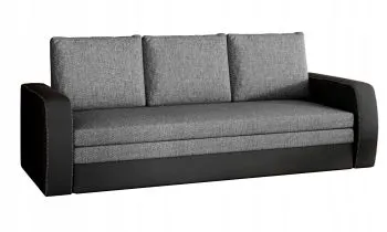 Sofa rozkładana z funkcją spania INVERSA szara/czarna