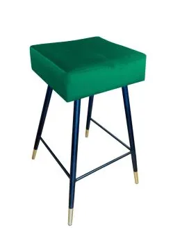 Hoker niski OLIMP VELVET GOLD zielony