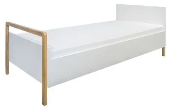 Łóżko dziecięce VICTOR 180x80 białe/dąb - powystawowe