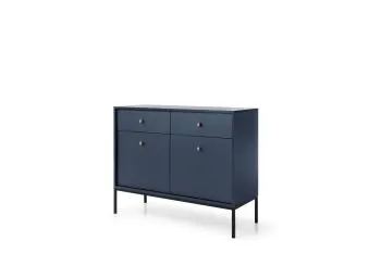Komoda ALANI 2D2S granatowa mat 104 cm