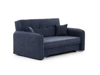 Sofa rozkładana z funkcją spania LAINE niebieska