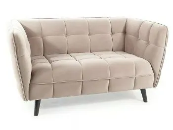 Sofa CASTELLO VELVET 2 beżowa